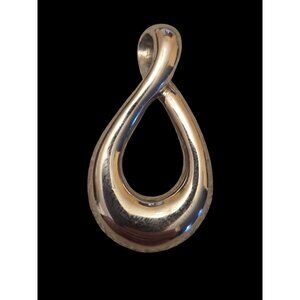 Silver Lia Sophia Sculptural Teardrop Pendent